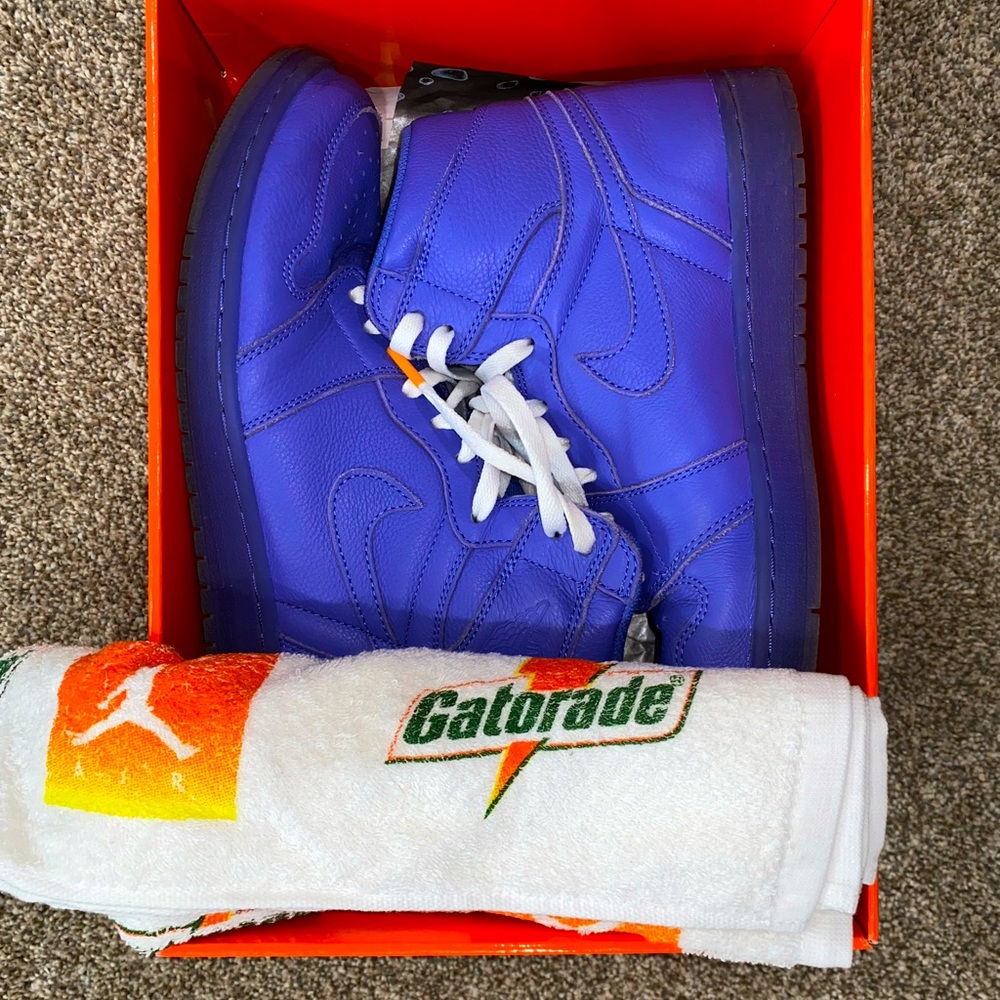 purple gatorade jordans